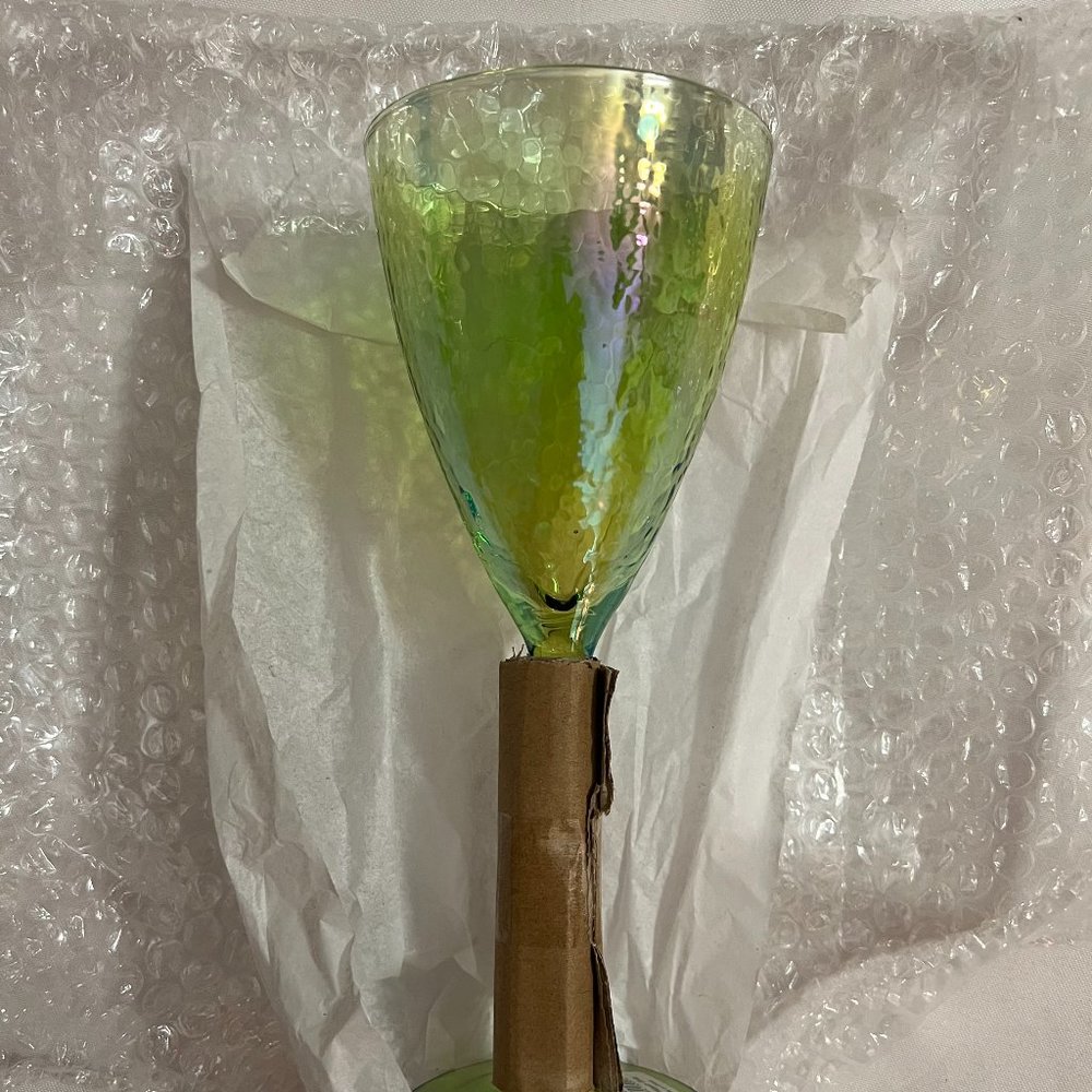 Zodax Aperitivo Red Wine Glass Luster Green Set of 4